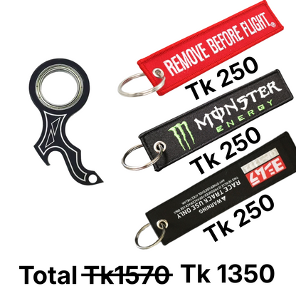 Karambit Spinner Keychain - Bottle Opener Metal / Cutter